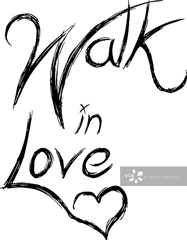 基督教语录：在爱中行走图片素材