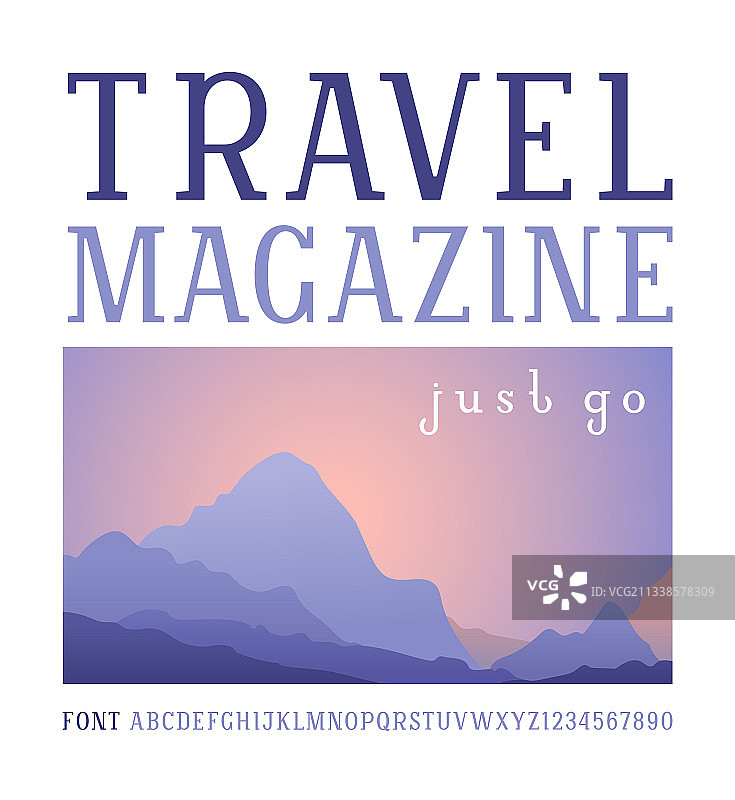 时尚字体字母板衬线大写拉丁字母图片素材