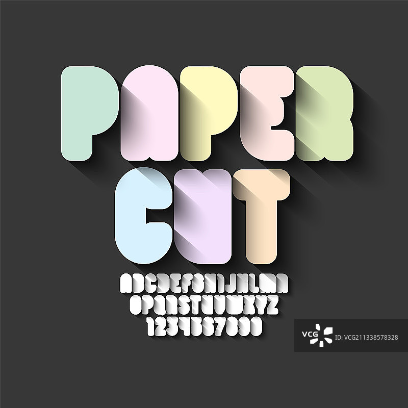 漫画风格的圆形字体时尚卡通图片素材