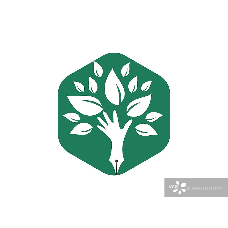 人手和笔图标设计图片素材