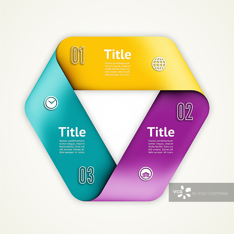 莫比乌斯环纸质信息图图表图片素材