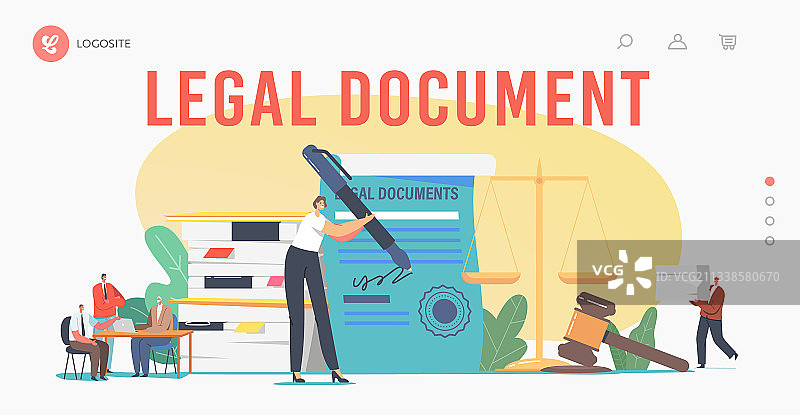 人物获得公证专业服务图片素材