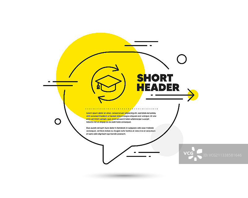 在线教育进修课程线性图标图片素材