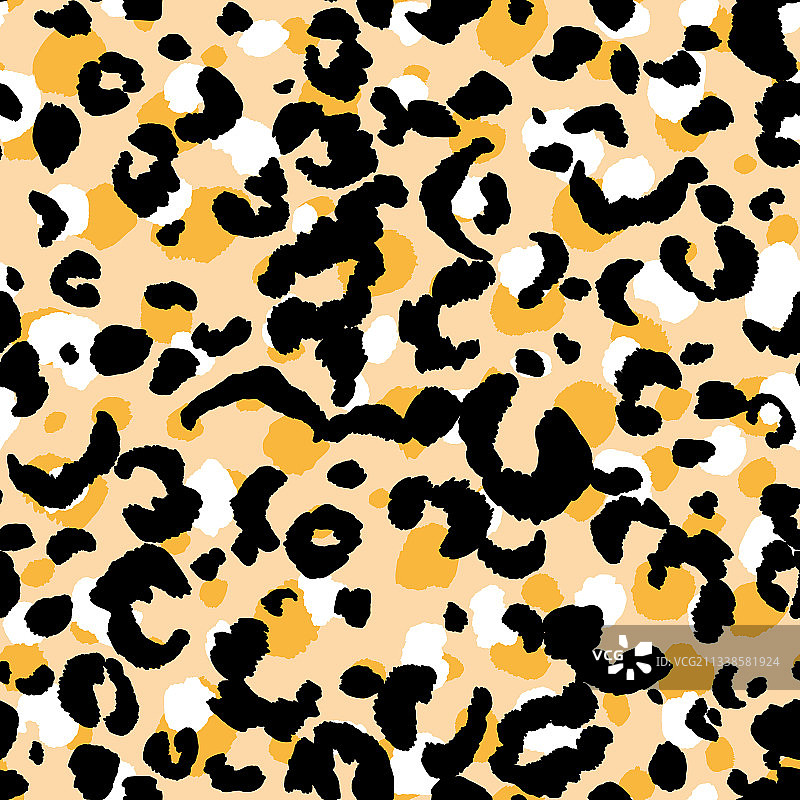 摘要现代豹纹无缝动物图片素材