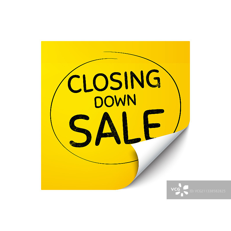 停业大甩卖特价促销标志图片素材
