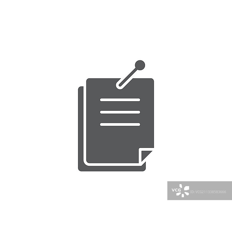 带图钉按钮图标的便签纸图片素材