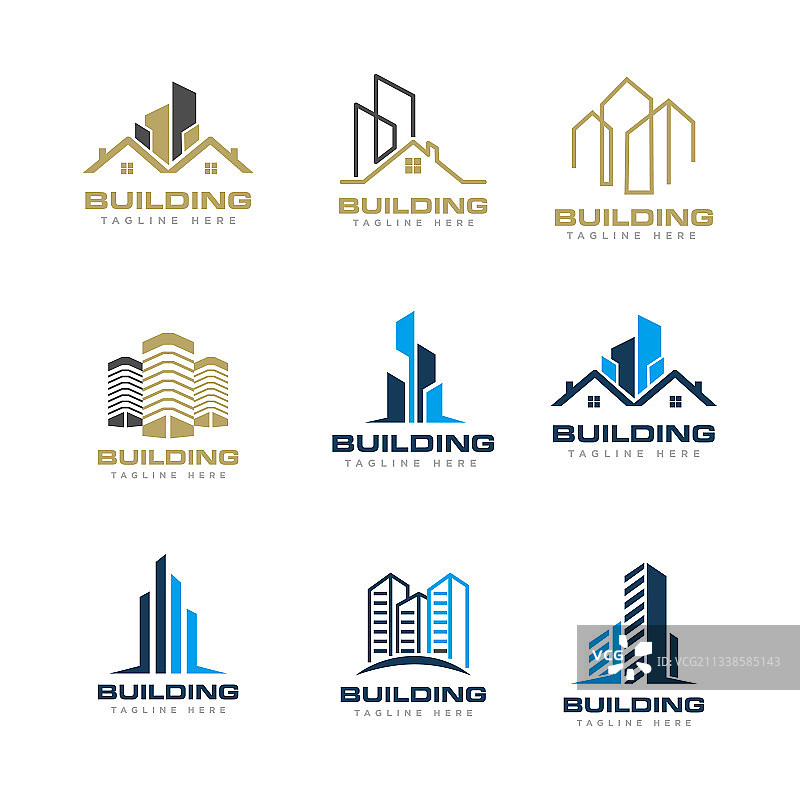 建筑施工logo设计图片素材