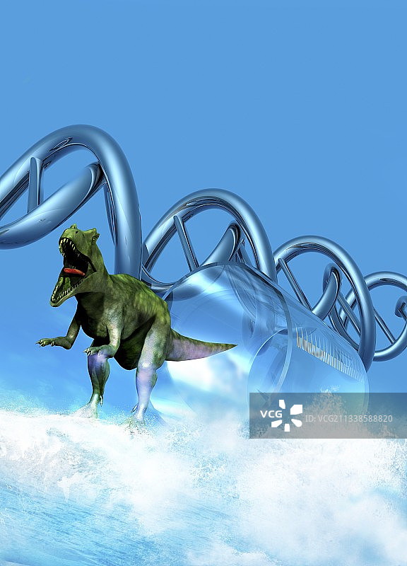 恐龙DNA克隆概念图图片素材