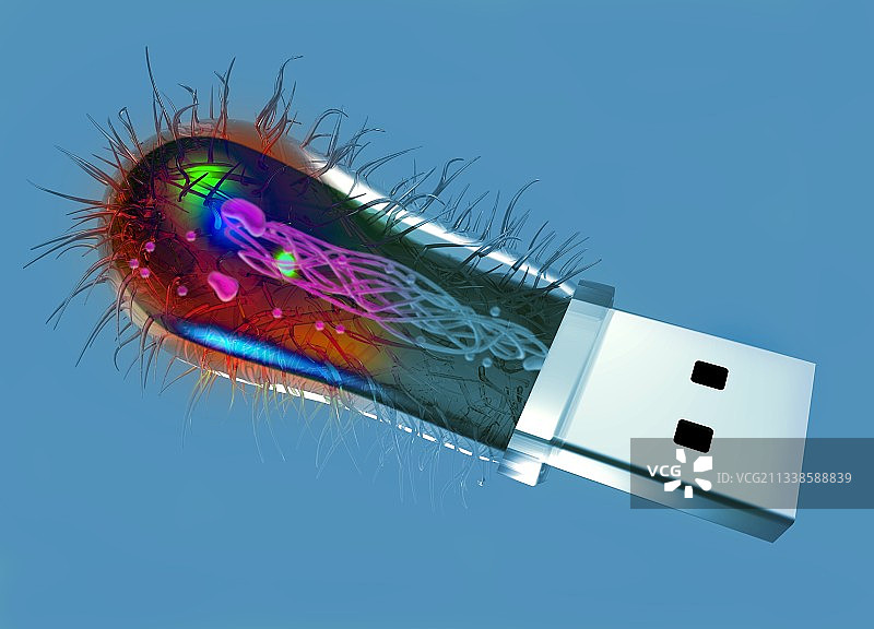 细菌计算概念艺术作品图片素材