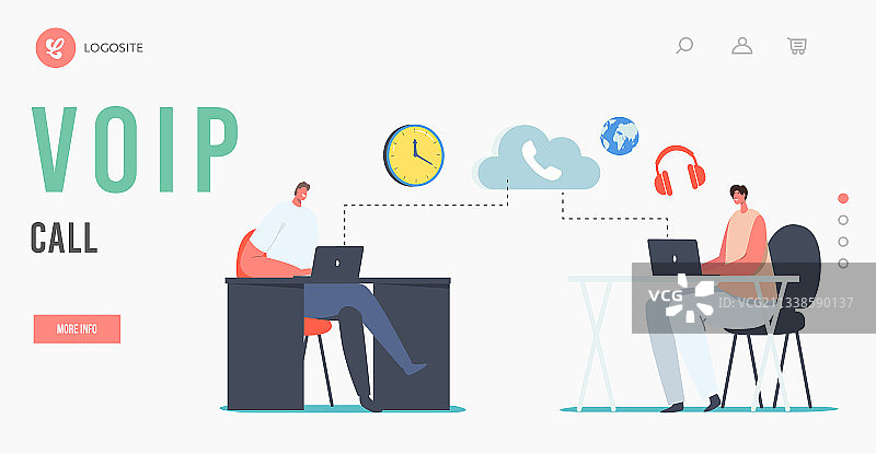 VoIP技术电信通信图片素材
