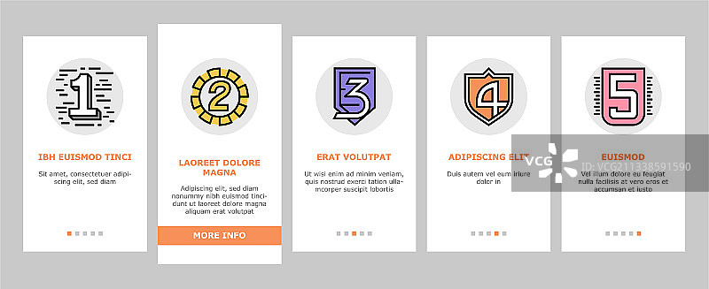 数字标题引导页图标图片素材