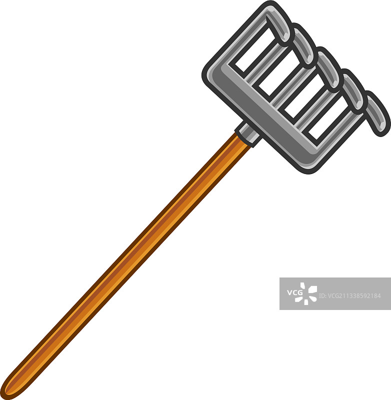 卡通花园耙子图片素材