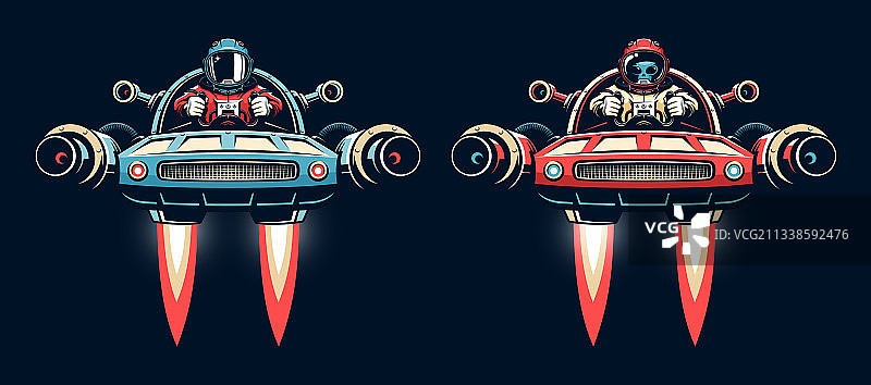 太空飞行员控制航天飞机图片素材