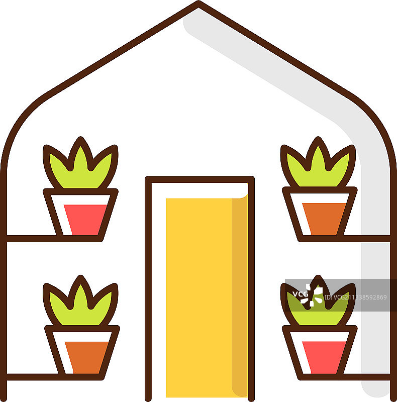 温室RGB颜色图标图片素材