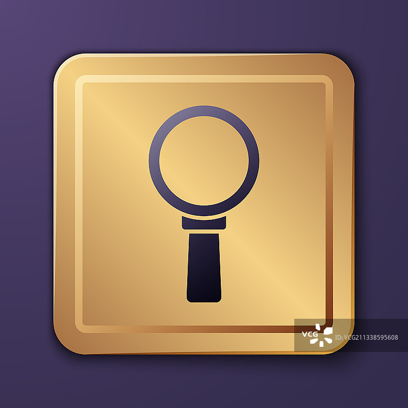 紫色放大镜图标图片素材