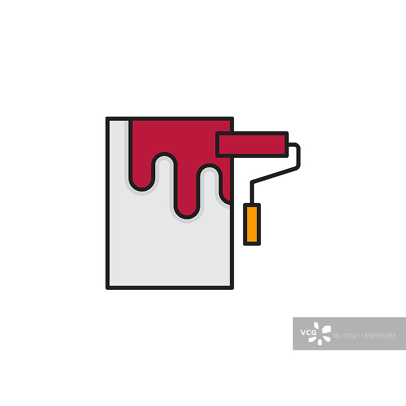 墙绘线性图标图片素材