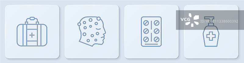 急救箱药丸泡罩包装图片素材