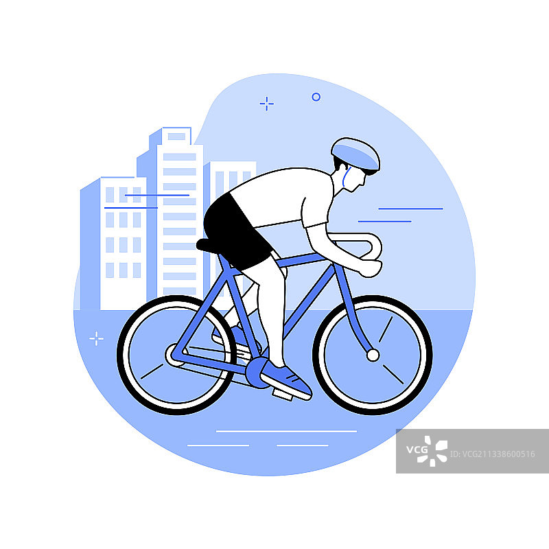 骑行体验抽象概念图片素材