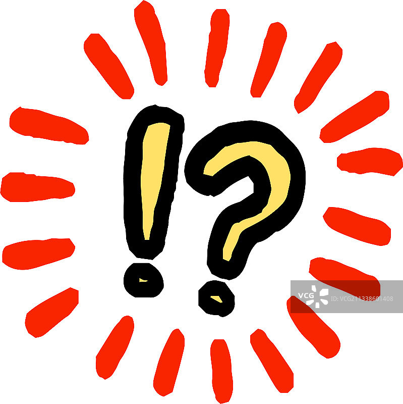 手绘警戒标志图片素材