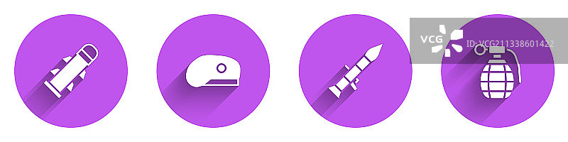 火箭筒、军用贝雷帽与手图片素材