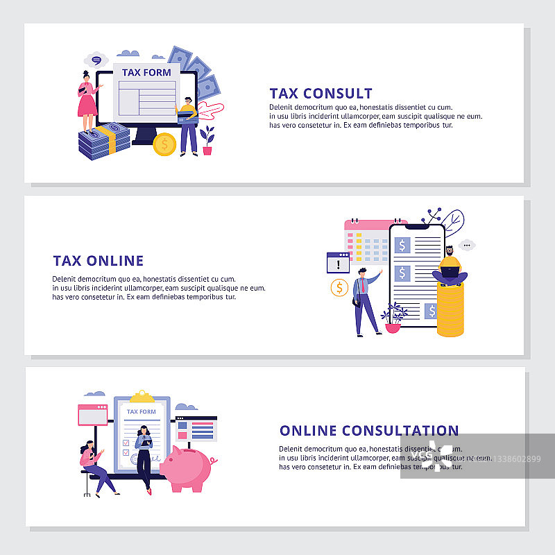 税务顾问在线服务banner图片素材