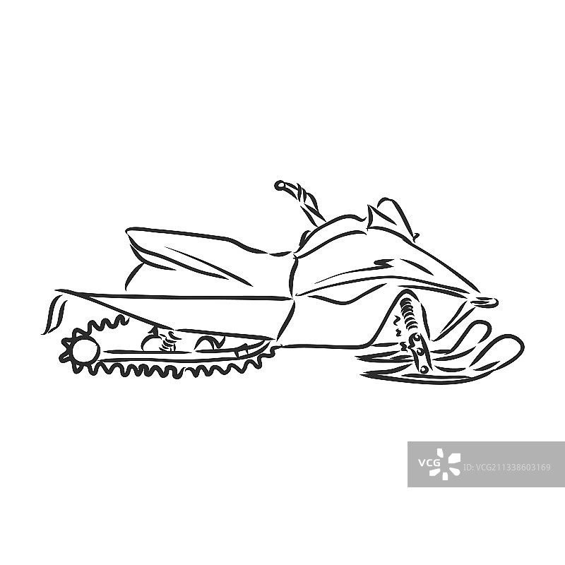 雪地摩托车骑手图片素材