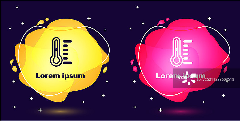 蓝色背景桑拿温度计图标图片素材