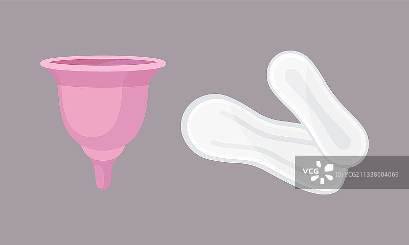 女性生理期卫生巾用品图片素材