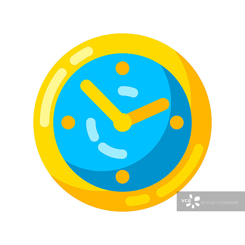 用于设计的时钟风格化图标图片素材