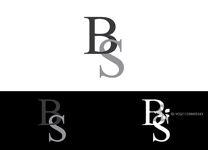 字母BS标志logo设计图片素材