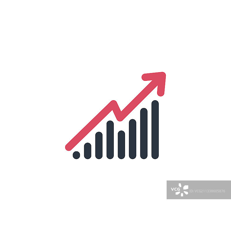 箭头向上增长过程成功图片素材