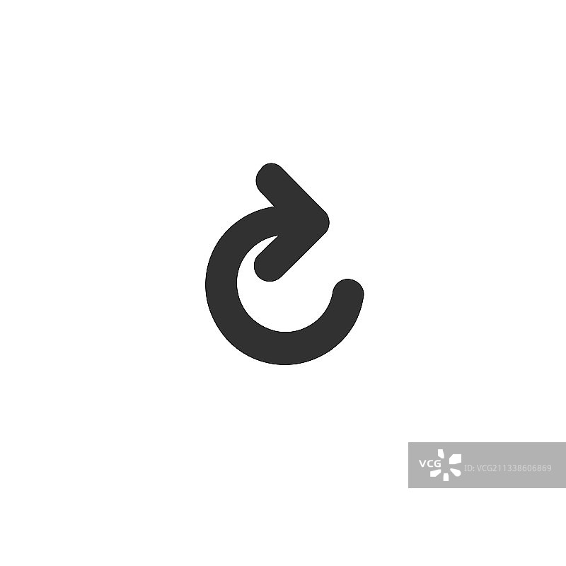 扁平风格的更新箭头图标图片素材