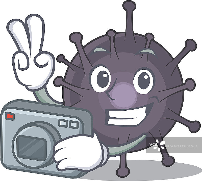 一位技术娴熟的摄影师拍摄沙门氏菌图片素材