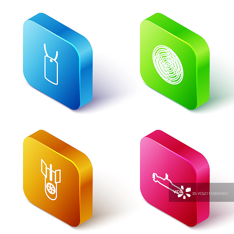 2.5D军用狗牌雷达图案图片素材