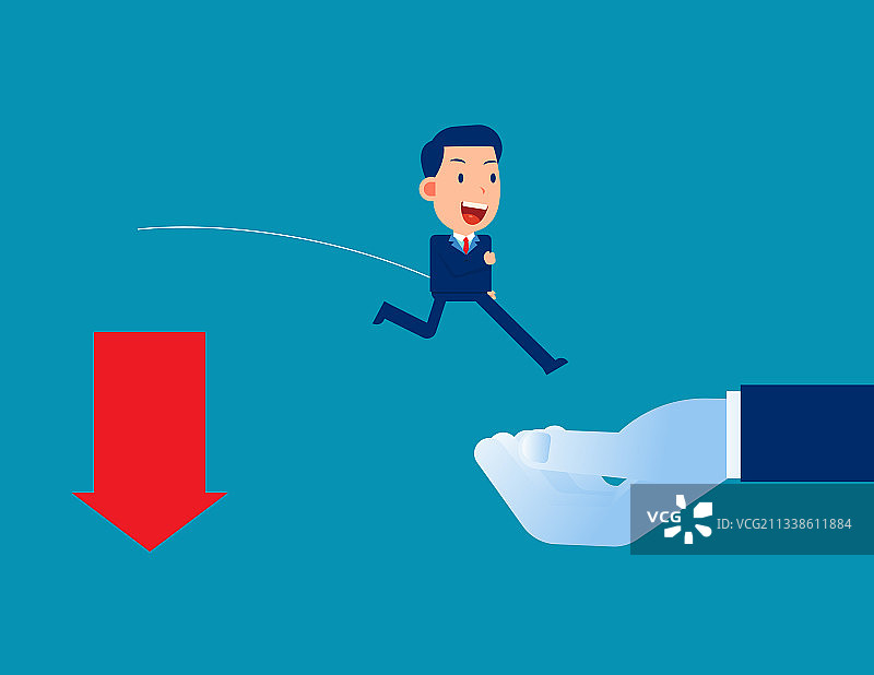 援手助力商业人士图片素材