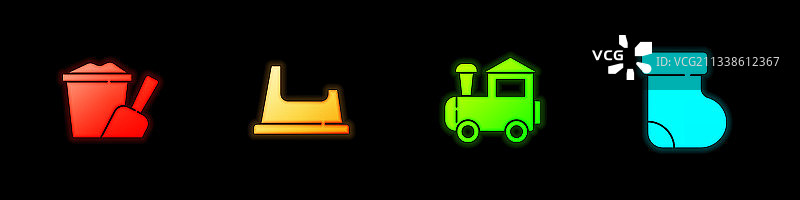 铲子和便盆玩具沙桶图片素材