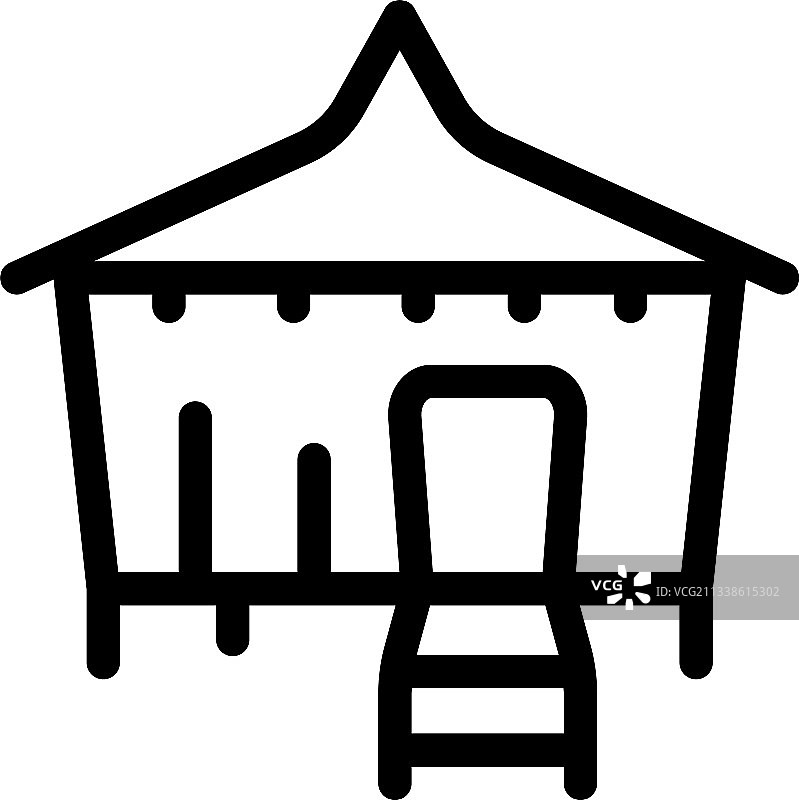 海滩小屋图片素材