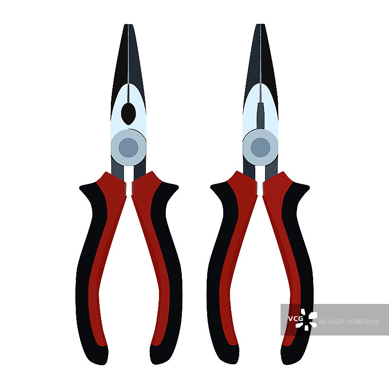 建筑电工尖嘴钳图片素材