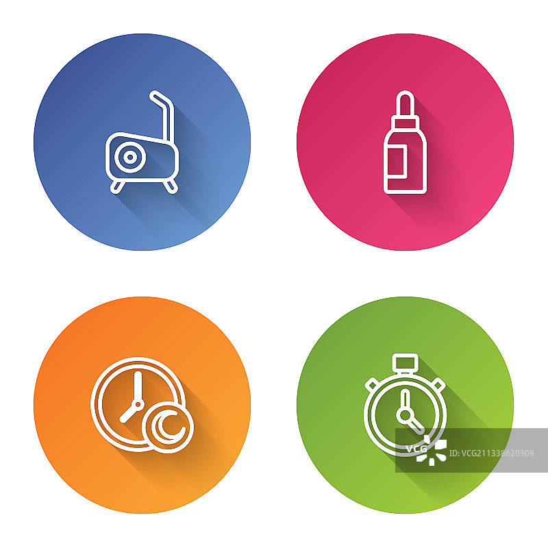 动感单车精油瓶线条图片素材