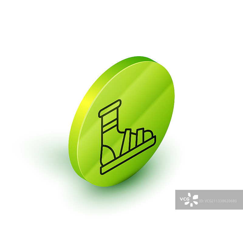 2.5D线条袜子拖鞋图标图片素材