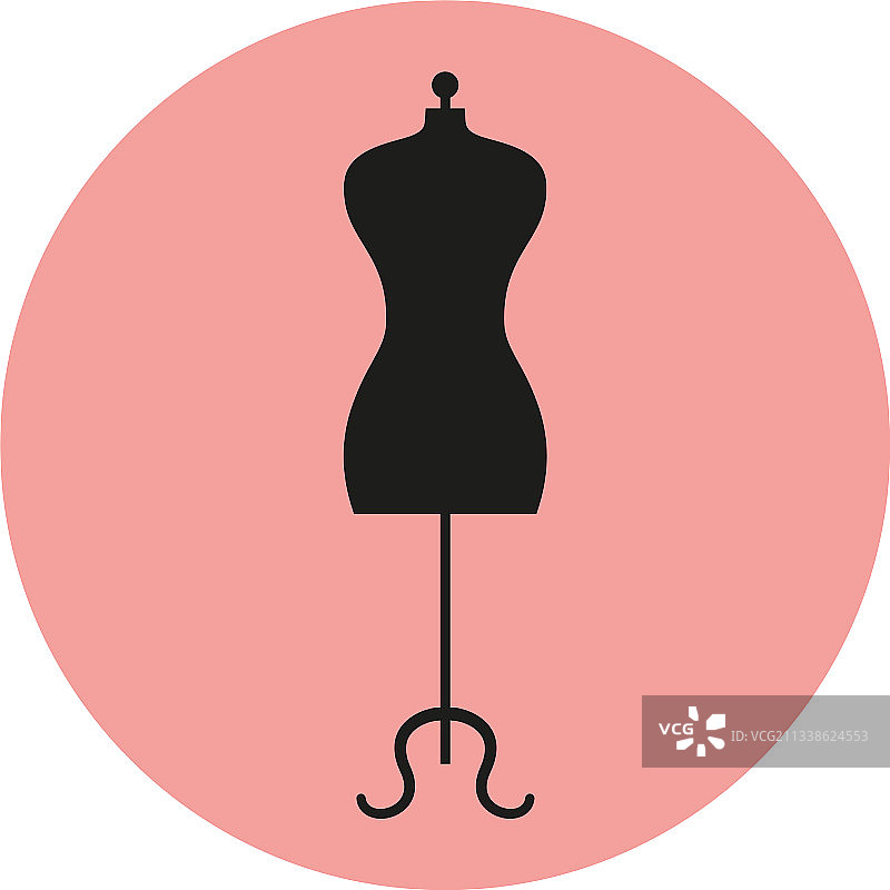 粉色背景上的人体模型图标图片素材