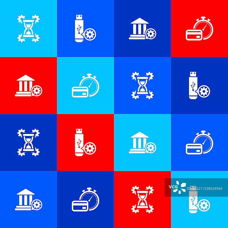 沙漏设置U盘银行图片素材