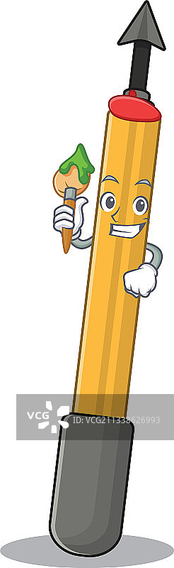 浮潜箭头卡通艺术风格图片素材