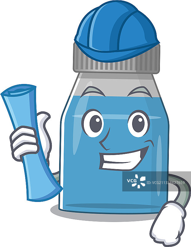 卡通设计概念糖浆药剂建筑师图片素材