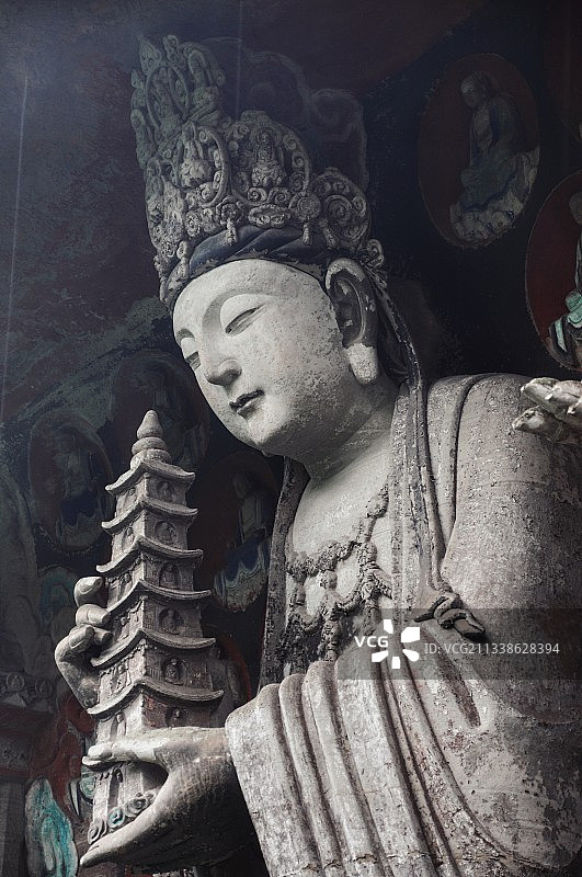重庆大足石刻 宝顶山石刻图片素材