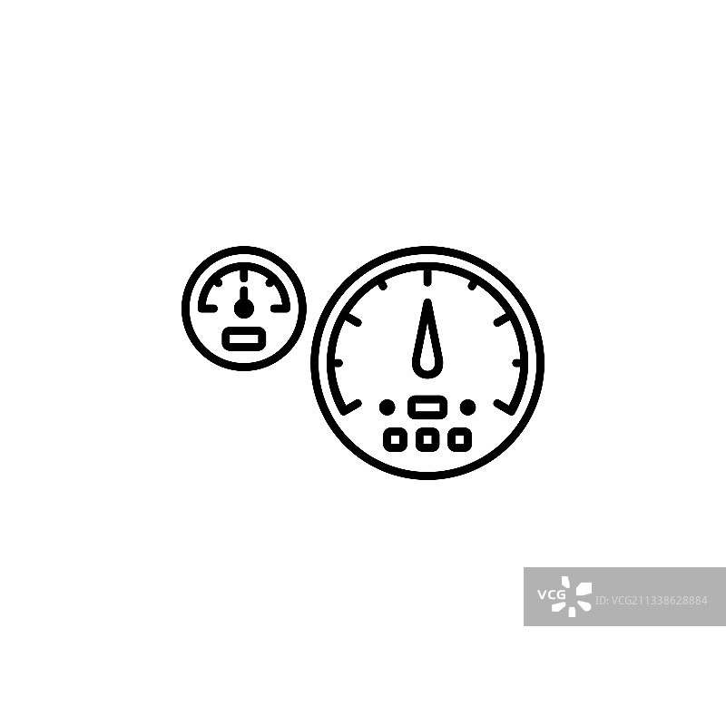 网站专用仪表盘线性图标图片素材