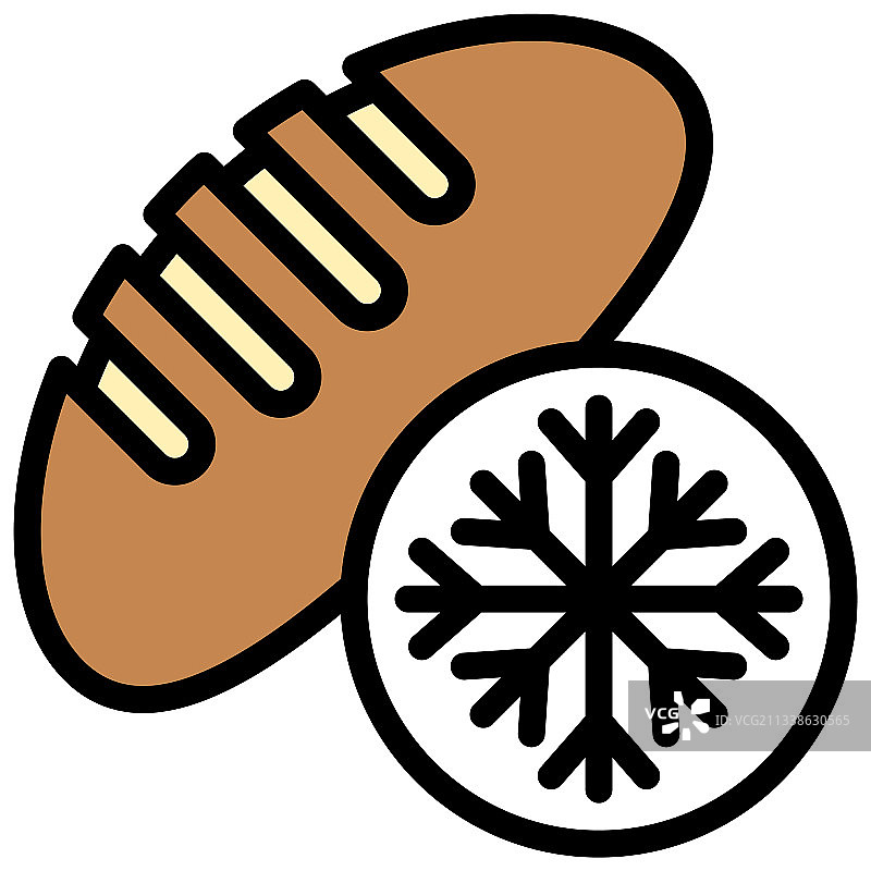 冷冻面包图标，烘焙相关图片素材