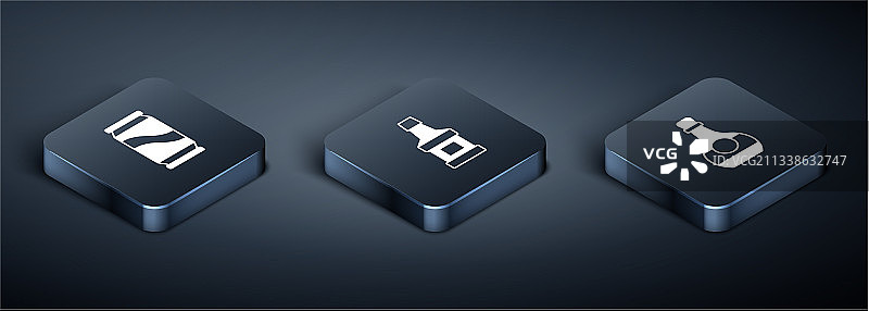 2.5D啤酒罐、白兰地酒瓶图片素材