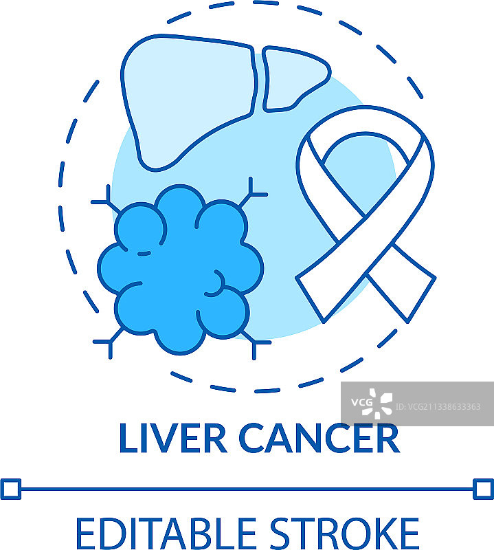 肝癌概念图标图片素材