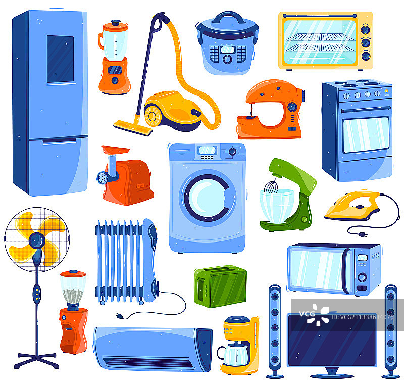 家用电器和家用电子设备图片素材